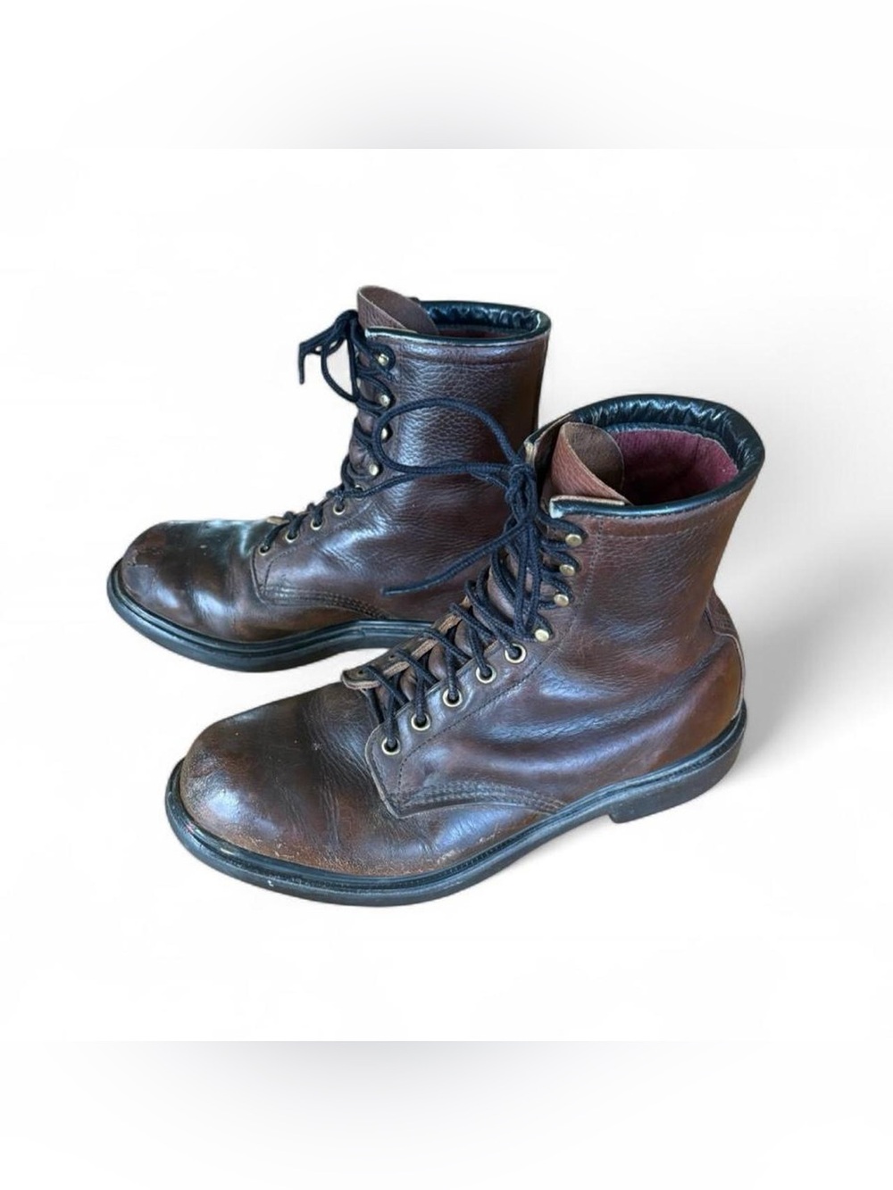 Red Wing Brown Leather Lace-Up Work Boots Mens 10 style 1210 Utility Gorpcore